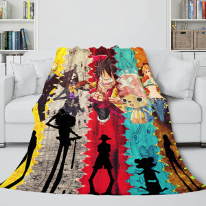 Anime One Piece Straw Hat Pirates Super Soft Blanket 440