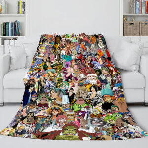 Anime One Piece Straw Hat Pirates Super Soft Blanket 760