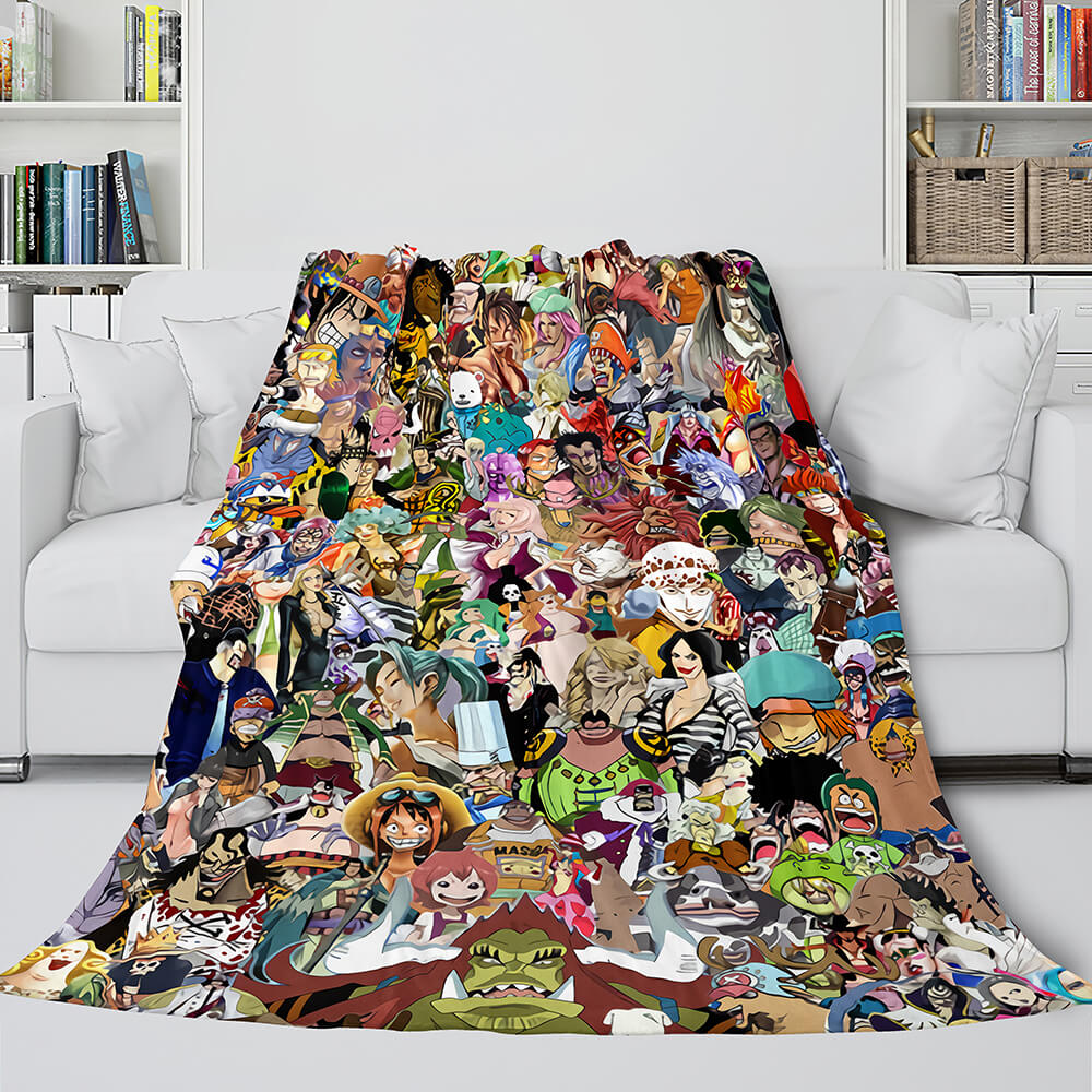 Anime One Piece Straw Hat Pirates Super Soft Blanket 760 Anime One Piece Straw Hat Pirates Super Soft Blanket 760