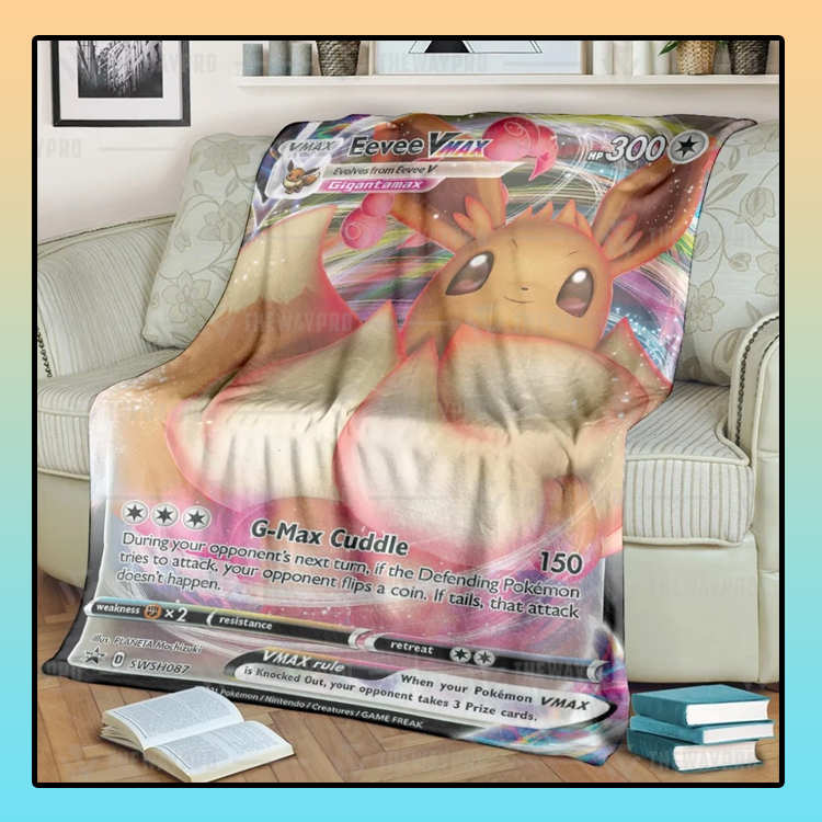 Animepokemon-Eevee-Vmax-Custom-Soft-Blanket-1