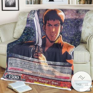 Aot Battle Stance Jean Attack On Titan Sherpa Blanket
