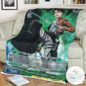 Aot Beyond The Walls Levi Attack On Titan Sherpa Blanket