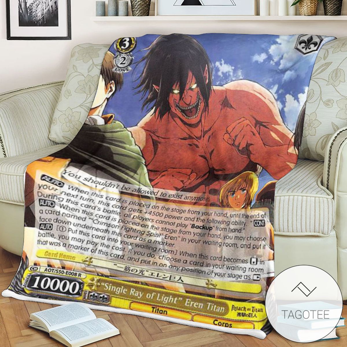 Aot Single Ray Of Light Eren Titan Attack On Titan Sherpa Blanket Tagotee Aot Single Ray Of Light Eren Titan Attack On Titan Sherpa Blanket Tagotee