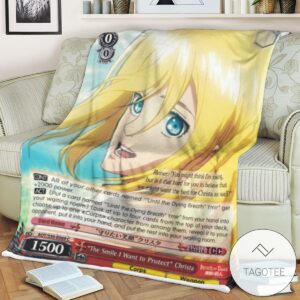 Aot The Smile I Want To Protect Christa Attack On Titan Sherpa Blanket Tagotee