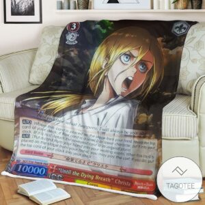 Aot Until The Dying Breath Christa Attack On Titan Sherpa Blanket