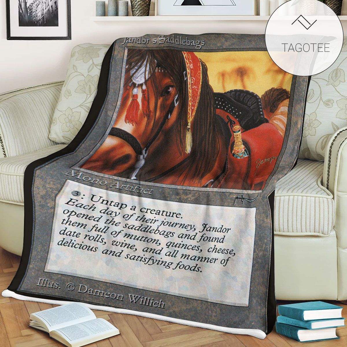 Arn 65 Jandor S Saddlebags Mtg Game Magic The Gathering Fleece Blanket Arn 65 Jandor S Saddlebags Mtg Game Magic The Gathering Fleece Blanket