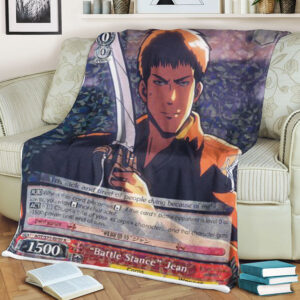 Attack On Titan Battle Stance Jean Sherpa Blanket