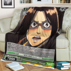 Attack On Titan Communication Hange Sherpa Blanket