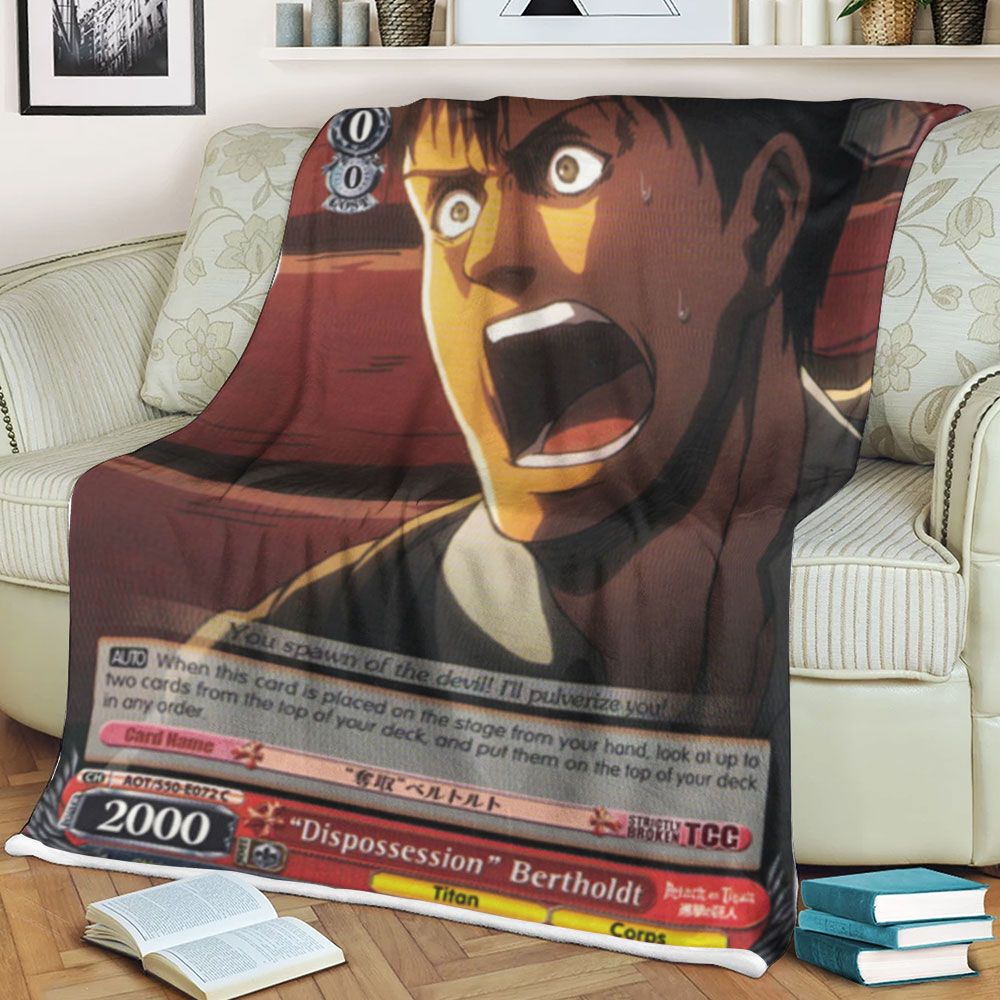 Attack On Titan Dispossession Bertholdt Sherpa Blanket Attack On Titan Dispossession Bertholdt Sherpa Blanket