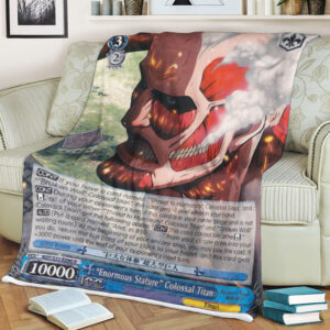 Attack On Titan Enormous Statue Colossal Titan Blanket