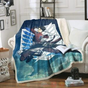 Attack On Titan Levi Anime Blanket