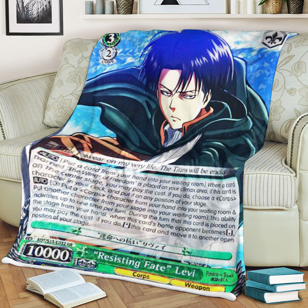 Attack On Titan Resisting Fate Levi Sherpa Blanket Attack On Titan Resisting Fate Levi Sherpa Blanket