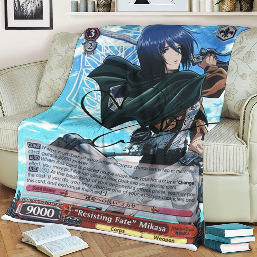 Attack On Titan Resisting Fate Mikasa Blanket Attack On Titan Resisting Fate Mikasa Blanket