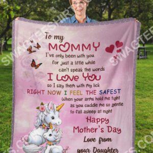 Baby Unicorn To My Mommy I Love You Happy Mothers Day Blanket