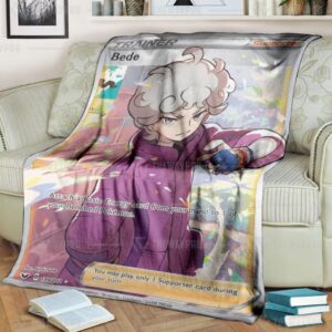 Bede Sword And Shield Pokemon Blanket Limited Edition