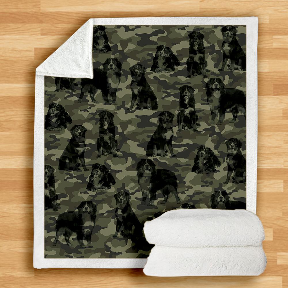 Bernese Mountain Camo Blanket Bernese Mountain Camo Blanket