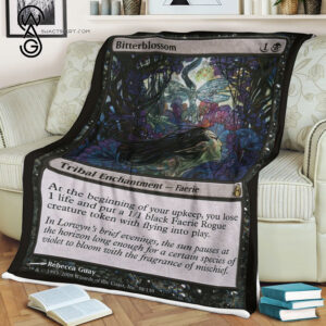Bitterblossom Game Magic The Gathering Blanket