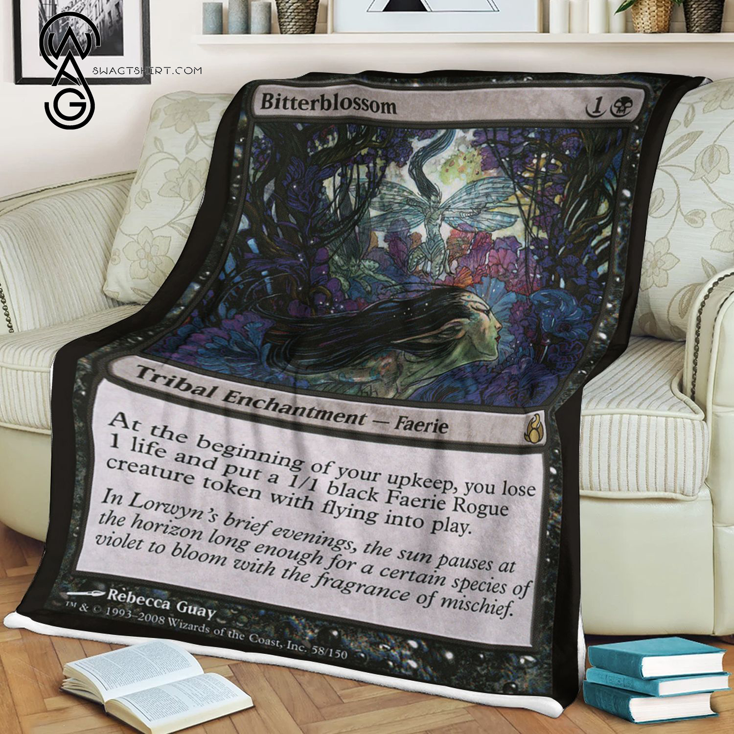 Bitterblossom Game Magic The Gathering Blanket Bitterblossom Game Magic The Gathering Blanket