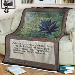 Black Lotus Game Magic The Gathering Blanket 2