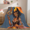 Black African Girl Blanket 866