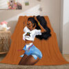Black African Girl Blanket 794