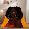 Black African Girl Blanket 908