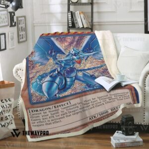 Blue Eyes Shining Dragon Blanket