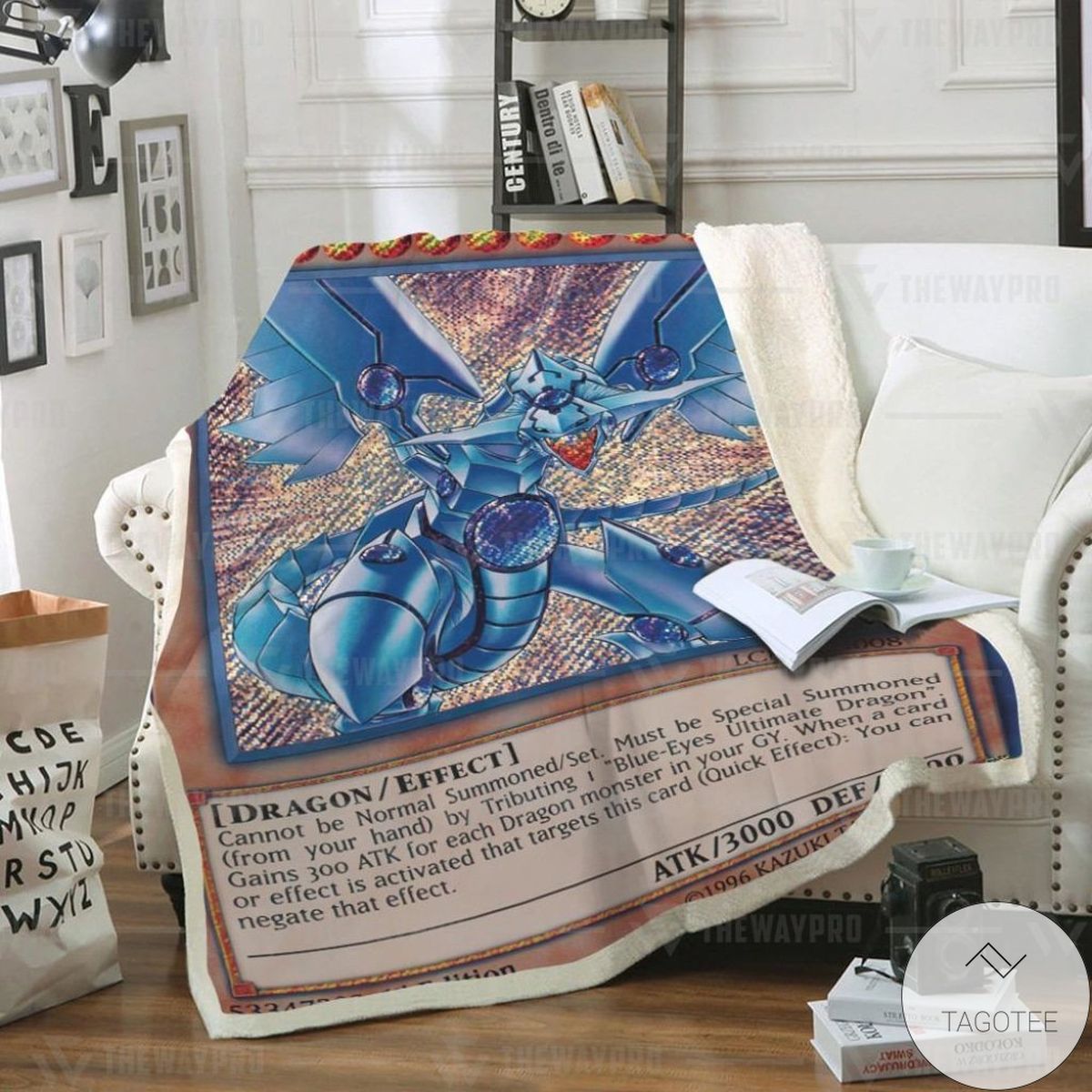 Blue Eyes Shining Dragon Custom Blanket Blue Eyes Shining Dragon Custom Blanket