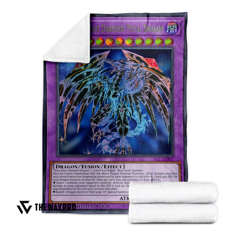 Blue-Eyes-Ultimate-Darkness-Metal-Dragon-Yu-Gi-Oh-Blanket-1