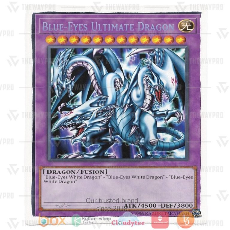 Blue-Eyes-Ultimate-White-Dragon-Custom-Soft-Blanket-2