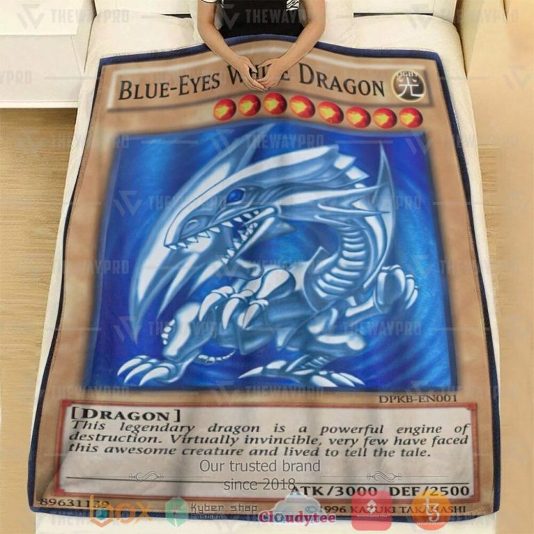 Blue-Eyes-White-Dragon-Card-Custom-Soft-Blanket-1-1