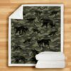 Borzoi Camo Blanket