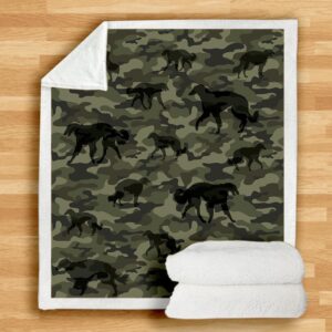 Borzoi Camo Blanket