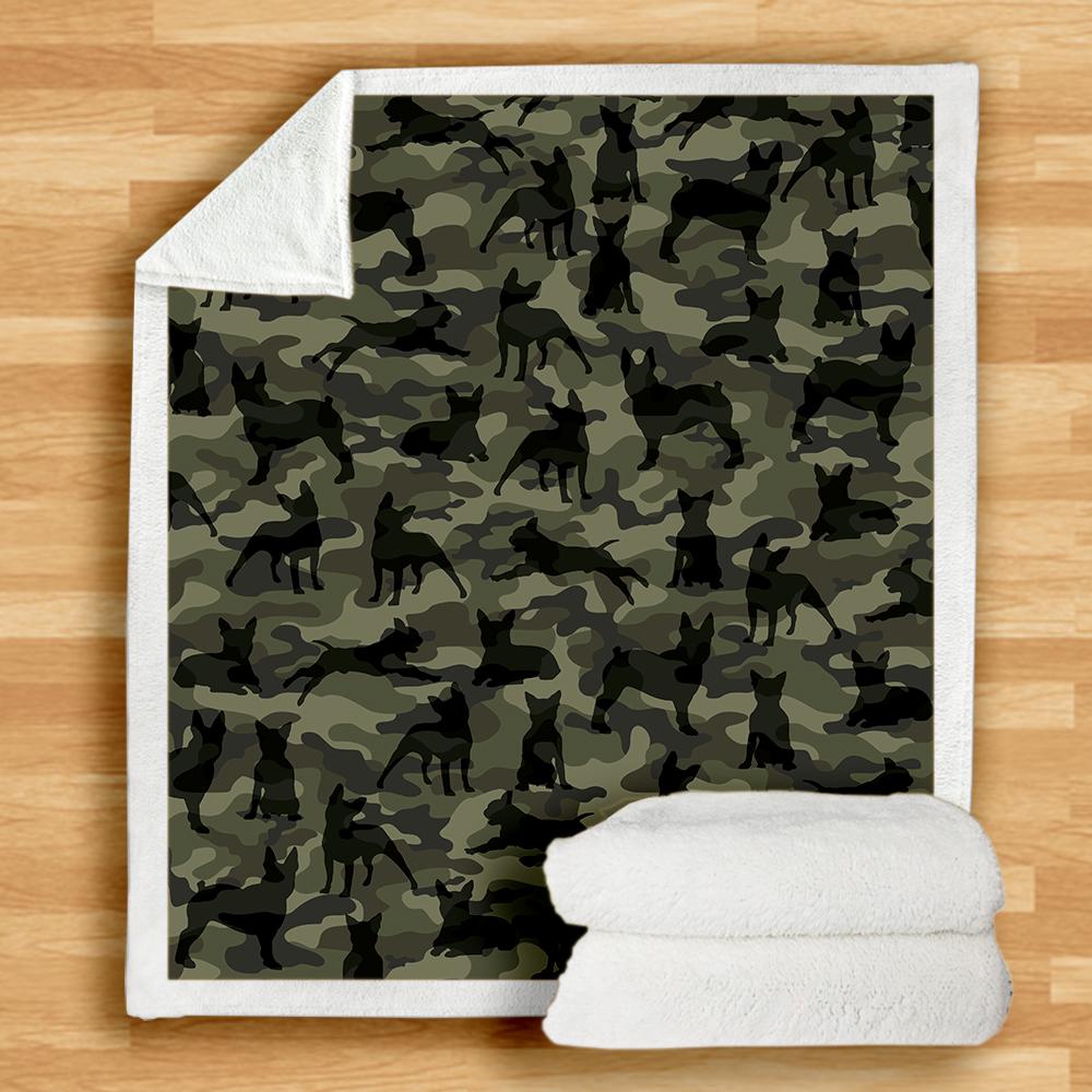 Boston Terrier Camo Blanket Boston Terrier Camo Blanket