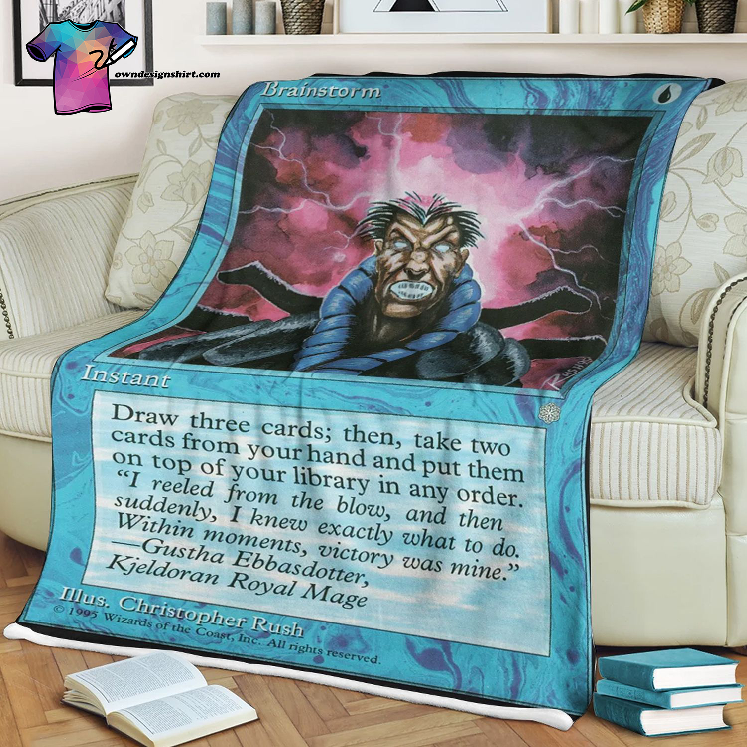 Brainstorm Game Magic The Gathering Blanket Brainstorm Game Magic The Gathering Blanket