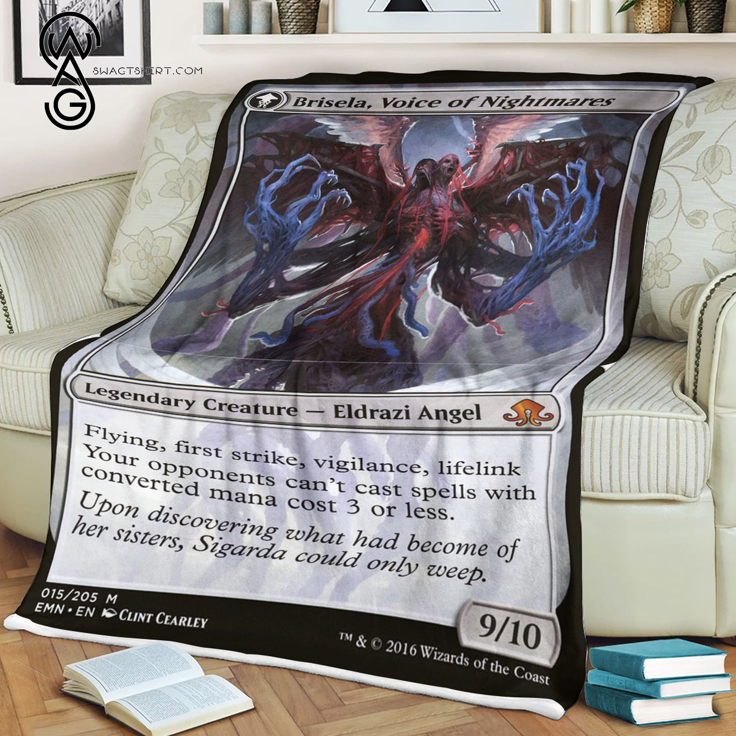 Brisela Voice Of Nightmares Game Magic The Gathering Blanket Brisela Voice Of Nightmares Game Magic The Gathering Blanket