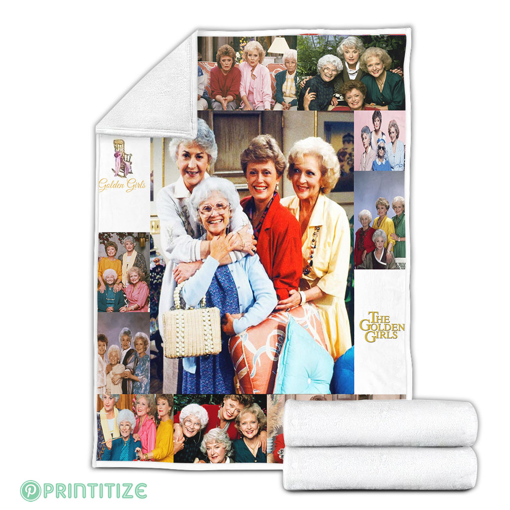 Vintage The Golden Girls Fleece Blanket Vintage The Golden Girls Fleece Blanket
