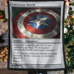 Captain America American Shield Fleece Blanket