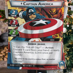 Captain America Avengers Soldier Fleece Blanket