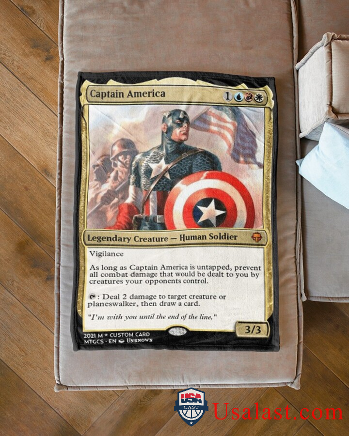 Captain-America-IM-With-You-Until-The-End-Of-The-Line-Fleece-Blanket-1