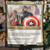 Captain America Im With You Until The End Of The Line Fleece Blanket