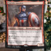 Captain America Legendary Creature Human Hero Fleece Blanket