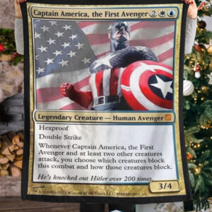 Captain America The First Avengers Fleece Blanket