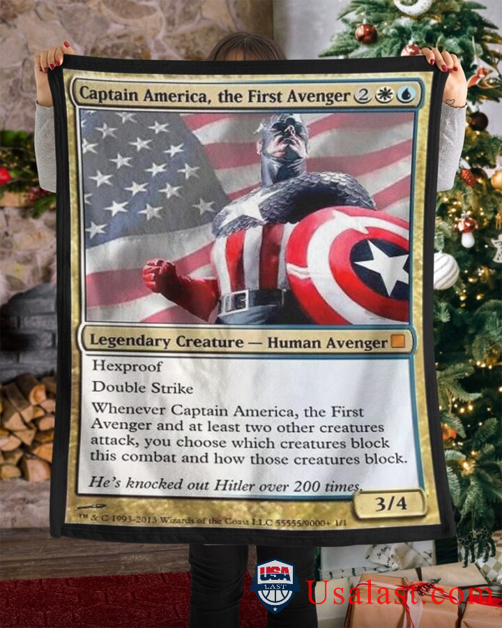 Captain America The First Avengers Fleece Blanket Captain America The First Avengers Fleece Blanket