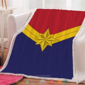 Captain Marvel Throw Blanket