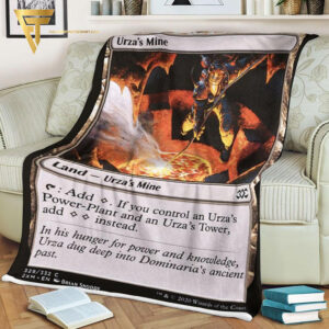 Card Urzas Mine Game Magic The Gathering Blanket