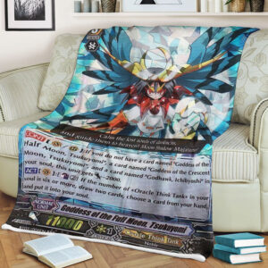 Cardfight Vanguard Goddess Of The Full Moon Tsukuyomi Sherpa Blanket