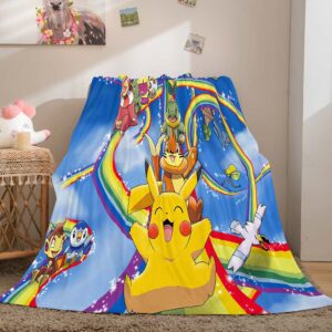 Cartoon Pikachu Pattern Blanket 798