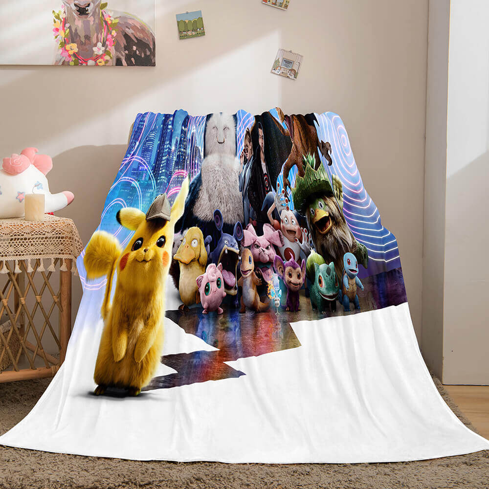 Cartoon Pokemon Pikachu Blanket 948 Cartoon Pokemon Pikachu Blanket 948