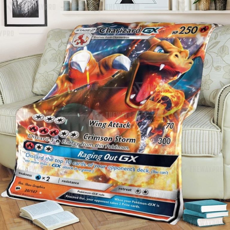 Charizard-Gx-Pokemon-Fleece-Blanket-3
